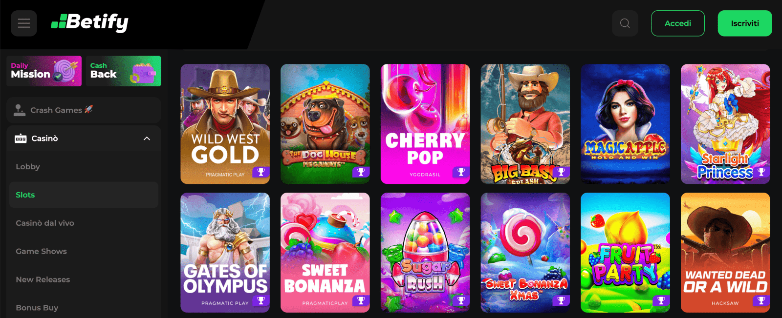 Betify Casino Slots